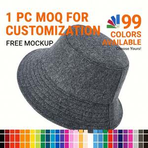 Chapeau Bob en Laine Scintillante AZOV Printemps-Été pour Homme, Grand Bord, Effet Amincissant du Visage, Simple et Chaud - Product Image 1