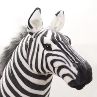 Vente en gros de jouets en peluche doux animaux de zoo simulation cheval et zèbre pour enfants