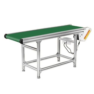 Belt Conveyor <b>PVC</b> Belt Conveyor With Aluminum Frame Adjustable Speed Motorized Table <b>Top</b> Conveyor For Industrial Use - Product Image 2