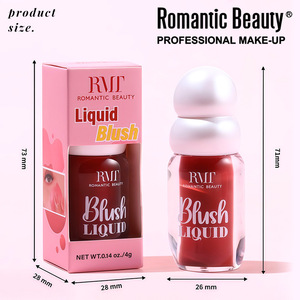 Rubor Líquido para Maquillaje Facial, Iluminador y Contorneador, 6 Colores, Protector Solar, Resistente al Agua, Larga Duración, Acabado Mate, Barra de Rubor - Product Image 4