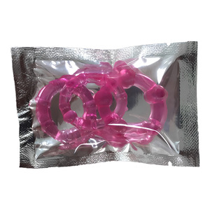 [Pedidos al por mayor, por favor, llame para discutir el precio y las especificaciones] Anillo de tres colores, anillo para pene, envasado en blíster. - Product Image 5
