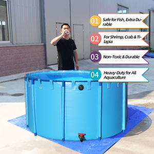 Vasca <span class=keywords><strong>per</strong></span> pesci in tela con struttura in Liansu All-in-One, ideale <span class=keywords><strong>per</strong></span> l'allevamento di Tilapia da cortile e l'<span class=keywords><strong>orto</strong></span> - Product Image 2