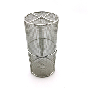 Tùy chỉnh thực hiện dây thép không gỉ kim loại lưới xô dệt lọc lọc giỏ cho nhà hoặc sử dụng thương mại thuận tiện - Product Image 2