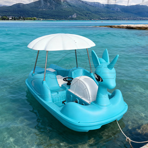Bateau à pédales pour adultes 4 places en LLDPE, bateau électrique, équipement de jeux aquatiques à vendre en Chine - Product Image 2