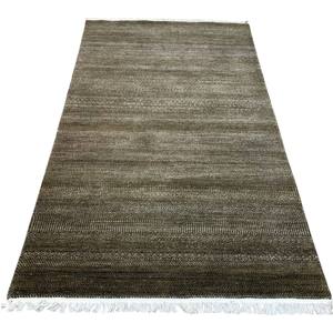 Tapis traditionnel en laine vert olive, tissé à la main, texturé, motif géométrique artisanal, adapté aux animaux domestiques, écologique, noué à la main - Product Image 3