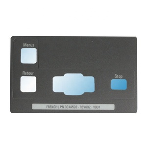 Lụa sccreen in ấn nhãn OEM chết cắt dán màng chuyển đổi bảng điều khiển lớp phủ nhựa <span class=keywords><strong>LEXAN</strong></span> Polycarbonate UV dán - Product Image 1