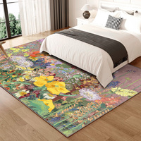Custom Printed Rug Floral Designer Rugs Living Room Large Fluffy Soft Machine-washable Carpet Home Decor Bedroom Rugs Carpets