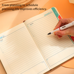 Nuovo arrivo 2026 A5 Notebook con calendario di 365 giorni Agenda in pelle portatile libro piano giornaliero cancelleria per la scuola e l'ufficio - Product Image 4