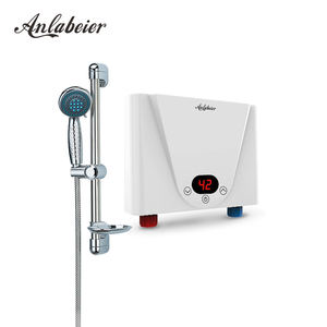 Calentador de agua instantáneo para ducha de 5500W, IPX4 a prueba de agua, con pantalla digital y control termostático para baño doméstico. - Product Image 5