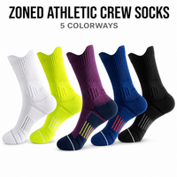 Chaussettes de sport en tricot pour jeunes, pour la course à pied, le basketball et la gym, respirantes, avec coussinets de compression, saison printemps, logo personnalisable