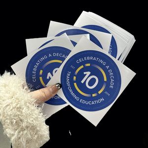 Free Proofing Custom PVC Die Cut Logo Stickers Promotional Waterproof Cute Cartoon <b>Vinyl</b> Decorative Labels Anti-UV - Product Image 2