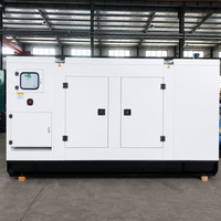 Générateur diesel silencieux 125 kVA, type robuste, refroidissement par eau, triphasé 400 V, ATS pour alimentation de secours continue en usine