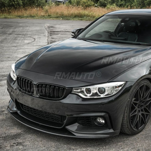 4PCS Front Bumper Lip Body Kit Spoiler <b>Splitter</b> ABS Bumper Canard Lip <b>Splitter</b> for BMW F32 F33 F36 M-Tech 4 Series 2014-2020 - Product Image 5