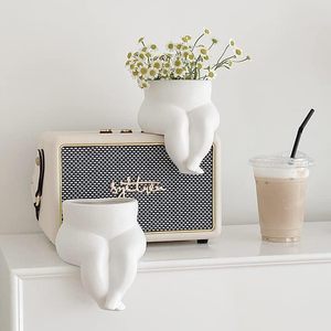 Florero de Resina con Figura Humana Moderna, Decoración de Mesa, Estilo Nórdico, Maceta con Forma de Cuerpo - Product Image 4