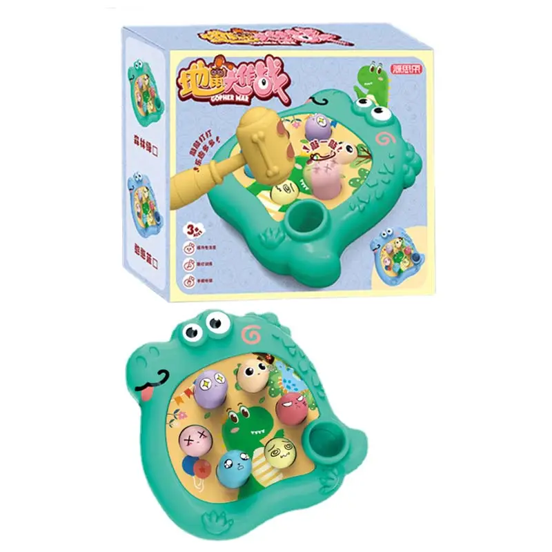 I giocattoli per bambini Tiktok dinosauro whack-a-mole puzzle picchiano gli omaggi della bancarella dell'asilo di educazione precoce del bambino decompressione