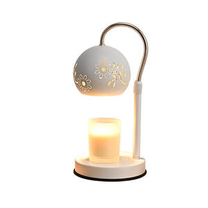 Retro Lantern Wax <b>Candle</b> Melting Warmer Light Glass Aromatherapy Burner Fragrance Electric <b>Candle</b> Warmer Lamp Heater Bedroom - Product Image 2