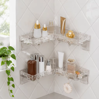Boîtes et bacs en plastique PET Yiou, supports de rangement suspendus sans perçage pour serviettes, étagères pour shampoings et cosmétiques, organisateur domestique