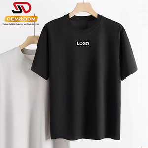 ZVX Heavyweight Cotton T-Shirt For Men - 220GSM, Round Neck, Half Sleeve, Summer Embroidery - View #11