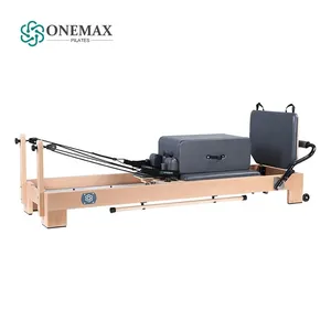ONEMAX High Quality Pilates Wooden Reformer Yoga Bed Gym Fitness Equipment Pilates Reformer Yoga Machine