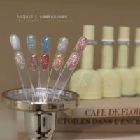 ANDPRETTY – Kit de gel à ongles effet diamant brisé, 10 couleurs, style français, emballage en flacon, haute qualité, non toxique, gel UV pour usage professionnel en salon