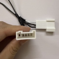 Kabel pengeras suara Tweeter mobil, kawat pelindung 4 Pin untuk Toyota 4 Runner Tacoma Camry Subaru, 1 pasang