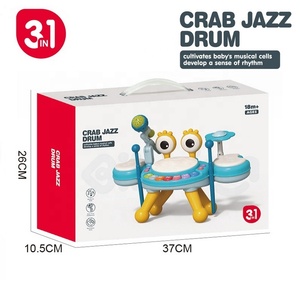 Juego de Batería Electrónica de Jazz KSF para Educación Temprana con Micrófono, Instrumento Musical Multifuncional de Plástico para Niños - Product Image 6