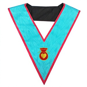 Masonic regalia Blue Lodge ASSR hospitable COLLAR ตำรวจ Freemason COLLAR ปักด้วยมือ - Product Image 1