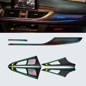 ไฟตกแต่งภายในแบบกำหนดเองสำหรับ Audi A6L/C7 ปี 2012-2018 Symphony LED แถบอะคริลิค ไฟสร้างบรรยากาศ ขายจากโรงงาน - Product Image 1