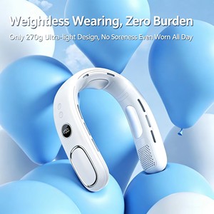 4000Mah USB Rechargeable Semiconductor Cooling Neck Fan <b>Mini</b> Portable Personal <b>Air</b> <b>Conditioner</b> Quiet for Outdoor Sports Office - Product Image 5