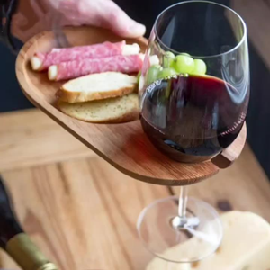 Piatto <span class=keywords><strong>in</strong></span> <span class=keywords><strong>legno</strong></span> di Acacia solido eco-friendly bistecca bicchiere di vino porta frutta per la festa 10pc MOQ - Product Image 2