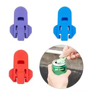 Ouvre-boîte manuel en plastique facile à utiliser pour ouvrir les canettes de soda, de bière et de boissons, avec un couvercle de protection - Product Image 2