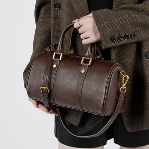 Genuine Leather High Quality Vintage Crossbody <b>Bag</b> for Women Light Luxury Stylish Boston <b>Bag</b> Handmade - Product Image 1