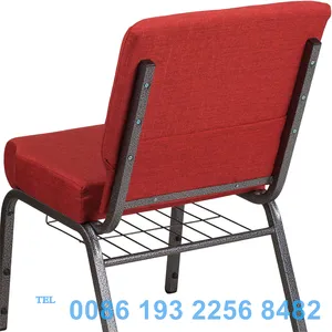 Wholesale Modern Popular Fashionable Rental Used Pulpit Church Chair Stackable 21 Inch Church Chairs For Sale