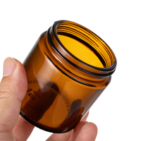 Bocaux en verre personnalisés de 4 oz (100 ml) pour bougies, contenants ronds vides avec bouchon à vis pour la fabrication de bougies
