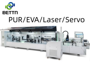 Full Servo <strong>Laser</strong>+PUR+EVA Edge Banding Machine Full-automatic Edge Bander With Pre-milling Corner Rounding - Product Image 1
