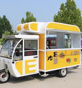 Elektrikli üç tekerlekli gıda kamyon mobil dondurma kiosk açık eğlence yemek arabası satılık - Product Image 6