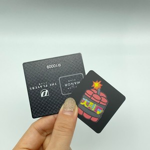 นามบัตรโลหะสีดำหรูหราว่างเปล่าสำหรับงานแกะสลักเลเซอร์งานฝีมือโลหะคุณภาพสูง - Product Image 3