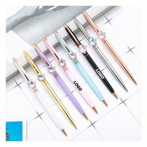 Elegante Bolígrafo con Punta de Diamante y Diseño de Dibujos Animados - Bolígrafo de Regalo Premium con Recubrimiento Electrolítico para Promociones - Product Image 1