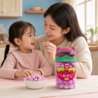 Miettes de biscuits sucrés Aimo prêtes à consommer - Texture moelleuse et croquante, avec différentes saveurs de fruits. Chaque boîte contient 14 grammes.