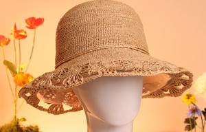 W663, <span class=keywords><strong>sombrero</strong></span> de rafia de Panamá con lavabo redondo hueco, <span class=keywords><strong>sombrero</strong></span> de rafia para mujer, protección solar de viaje de verano, <span class=keywords><strong>sombrero</strong></span> con borde rizado, moda británica, <span class=keywords><strong>sombrero</strong></span> que combina con todo - Product Image 2