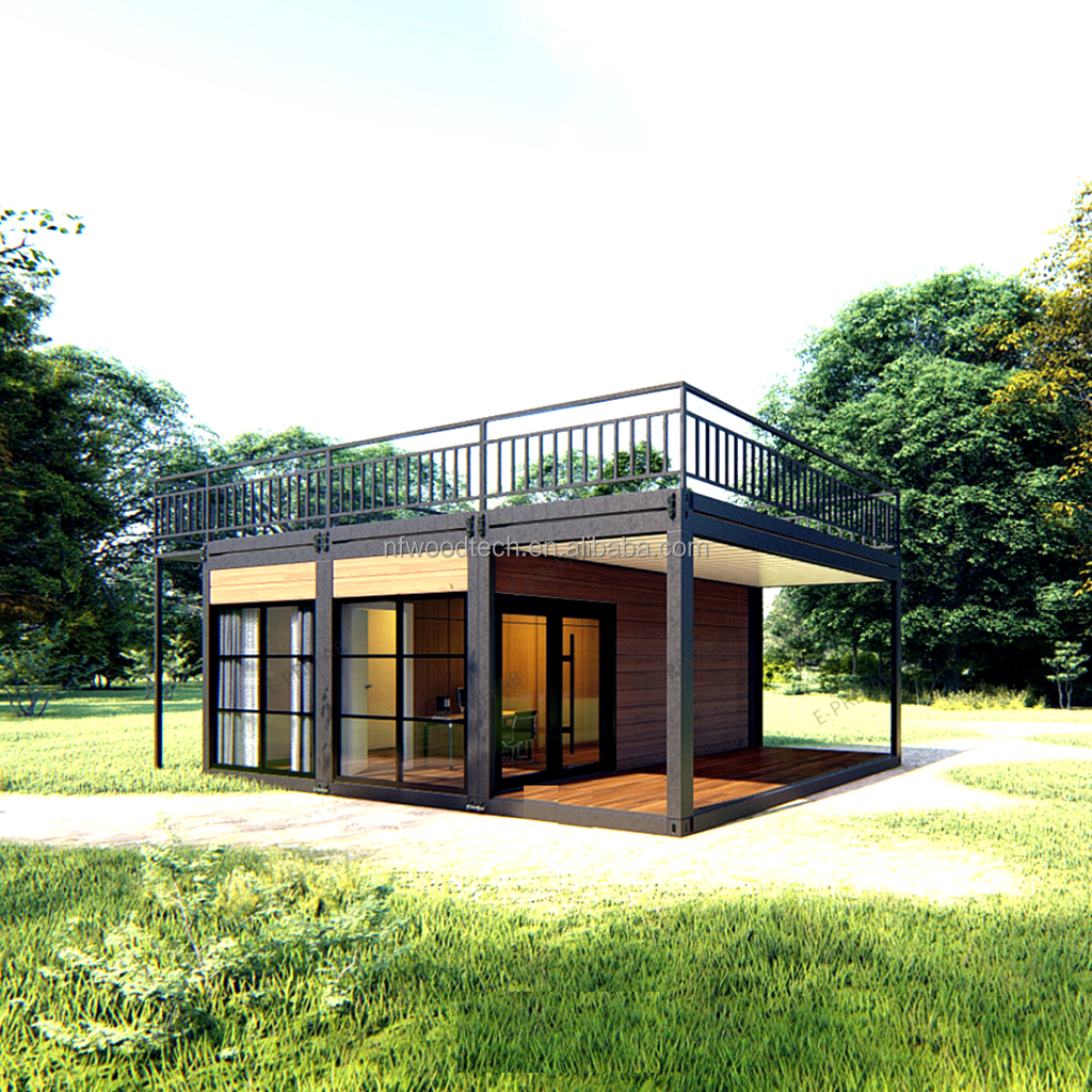 China Movable Modular Prefab Tragbare Häuser Holz Winziges Fertighaus