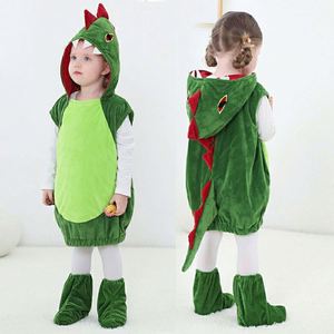 Disfraz de Dinosaurio para Niños y Niñas 2026, Traje Verde de Lujo para Halloween y Navidad - Product Image 1