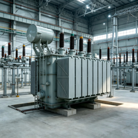Transformateur de puissance triphasé immergé dans l'huile 110 kV 8 MVA S18 pour système d'alimentation industriel d'énergie renouvelable, sortie 11 kV 50/60 Hz