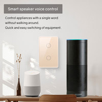 Interruptor inteligente Tuya TYSH, proveedor de China, interruptor de hogar inteligente Tuya, lámpara de luz de pared Wifi, interruptor de módulo táctil que funciona con Alexa