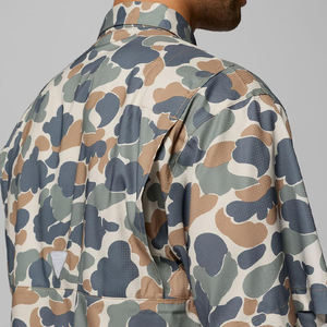 사용자 정의 카모 야외 버튼 업 다시 환기 낚시 셔츠 - Product Image 6