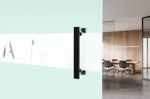 Poignée de porte carrée double face robuste en acier inoxydable 304 pour portes coulissantes et extérieures - Product Image 2