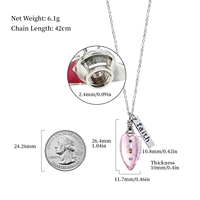 Pendentif ovale intemporel avec grain de moutarde - Porte-objets souvenir pour cendres, parfum, terre sacrée et cheveux, cadeau religieux