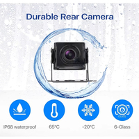 Moniteur AHD 7 pouces à 4 canaux avec écran partagé, vision nocturne, caméra de recul étanche IP68, système d'enregistrement LCD TFT IPS pour camions