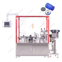 La Chine fabricant de flacons de produits lyophilisés bouteille de ligne de remplissage de liquide machine de bouchage et de capsulage pour cosmétique