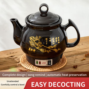 Usine en gros vente chaude <span class=keywords><strong>électrique</strong></span> automatique <span class=keywords><strong>d</strong></span>écoction chinois médecine traditionnelle à base de plantes en céramique santé Pot Cooker - Product Image 6